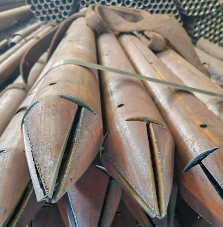 阿克苏出尖打孔加工无缝注浆钢花管注浆管厂家